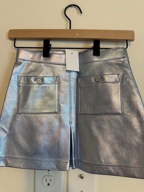NWT J.Crew girls Metallic Pocket Skirt